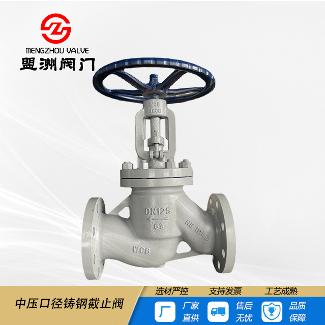 Medium pressure cast steel globe valve